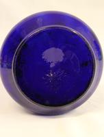 Antique Impressive Bristol Blue Glass Decorated Vase (6 of 7) Antique Impressive Bristol Blue Glass Decorated Vase (6 of 7)