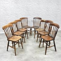 8 x 19th Century Windsor Kitchen Chairs (8 of 9) 8 x 19th Century Windsor Kitchen Chairs (8 of 9)