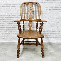 Antique Broadarm Windsor Armchair in Ash & Elm (3 of 7) Antique Broadarm Windsor Armchair in Ash & Elm (3 of 7)
