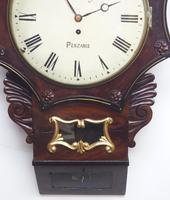 Rare Antique Drop Dial Wall Clock 8 Day Single Fusee Movement Signed J H Harvey Penzance (3 of 12) Rare Antique Drop Dial Wall Clock 8 Day Single Fusee Movement Signed J H Harvey Penzance (3 of 12)
