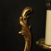 French Pair Of Single Gilded Antique Wall Lights (6 of 10) French Pair Of Single Gilded Antique Wall Lights (6 of 10)