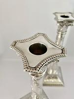 Handsome Pair of Silver Plated Candlesticks C1900 (5 of 9) Handsome Pair of Silver Plated Candlesticks C1900 (5 of 9)