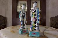 Charming Near Pair of 18th Century Chinese Export Immortals - Harlequin (9 of 11) Charming Near Pair of 18th Century Chinese Export Immortals - Harlequin (9 of 11)