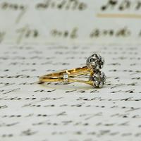 The Vintage Paired Flowers Fourteen Diamond Ring (5 of 6) The Vintage Paired Flowers Fourteen Diamond Ring (5 of 6)