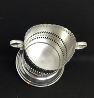 Edwardian Reticulated Silver Plated Two Handle Bottle Holder (3 of 4) Edwardian Reticulated Silver Plated Two Handle Bottle Holder (3 of 4)
