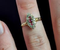 Victorian Ruby & Diamond Navette Ring (13 of 14) Victorian Ruby & Diamond Navette Ring (13 of 14)