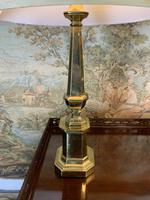 Pair Of Early 20th C Brass Lamps With Silk Shades (4 of 7) Pair Of Early 20th C Brass Lamps With Silk Shades (4 of 7)