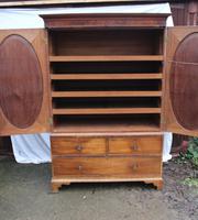 1830's Mahogany Linen Press with Slides (6 of 6) 1830's Mahogany Linen Press with Slides (6 of 6)