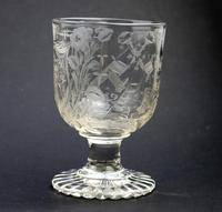 Exceptional, Fine & Rare Regency Oddfellows / Masonic Glass Rummer c.1814 (2 of 11) Exceptional, Fine & Rare Regency Oddfellows / Masonic Glass Rummer c.1814 (2 of 11)