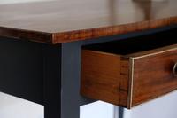 Antique Mahogany Bow fronted painted table Late Victorian (3 of 11) Antique Mahogany Bow fronted painted table Late Victorian (3 of 11)