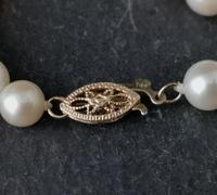 Vintage 1940s Cultured Pearl necklace, 14k gold (11 of 11) Vintage 1940s Cultured Pearl necklace, 14k gold (11 of 11)