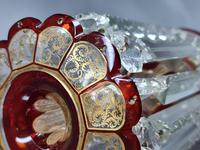 Magnificent Pair of Mid 19th Century Candle Lustres 'Possibly Baccarat' Gilded & Ruby Decoration (13 of 18) Magnificent Pair of Mid 19th Century Candle Lustres 'Possibly Baccarat' Gilded & Ruby Decoration (13 of 18)