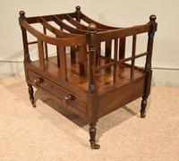 Regency Mahogany Canterbury with Drawer (6 of 6) Regency Mahogany Canterbury with Drawer (6 of 6)