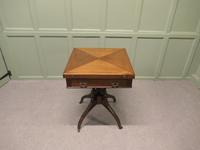 Victorian Envelope Card Table with Gaming Wells (1 of 6)