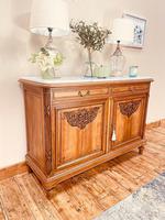 French Antique Sideboard / Walnut Buffet / Marble Cupboard (2 of 10) French Antique Sideboard / Walnut Buffet / Marble Cupboard (2 of 10)