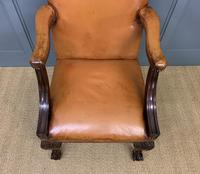 Leather Upholstered Gainsborough Armchair (8 of 12) Leather Upholstered Gainsborough Armchair (8 of 12)