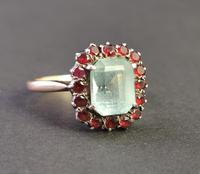 Antique Victorian Aquamarine & Garnet Ring, 9ct Gold (8 of 10) Antique Victorian Aquamarine & Garnet Ring, 9ct Gold (8 of 10)