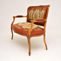 Antique French Needlepoint Salon Two Seater Sofa (2 of 12) Antique French Needlepoint Salon Two Seater Sofa (2 of 12)