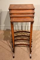 Sheraton Period Amboyna Inlaid Nest of Tables (2 of 6) Sheraton Period Amboyna Inlaid Nest of Tables (2 of 6)