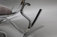 French Mid-Century Chrome Rocking Chair by Maison Jansen (6 of 7) French Mid-Century Chrome Rocking Chair by Maison Jansen (6 of 7)