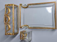 19thc Antique French Gilt Bronze Ormolu & Cut Crystal Desk Set - Letter Rack Holder, Pen / Note Tray & Pot (9 of 17) 19thc Antique French Gilt Bronze Ormolu & Cut Crystal Desk Set - Letter Rack Holder, Pen / Note Tray & Pot (9 of 17)
