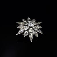 Antique Victorian Old Cut Paste Sterling Silver Star Brooch Pin (8 of 8) Antique Victorian Old Cut Paste Sterling Silver Star Brooch Pin (8 of 8)
