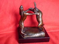 Boxing Hares on a Plinth (6 of 7) Boxing Hares on a Plinth (6 of 7)