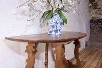 Charming 18th Century Italian Demi-Lune Lyre-Leg Fruitwood Table (10 of 13) Charming 18th Century Italian Demi-Lune Lyre-Leg Fruitwood Table (10 of 13)
