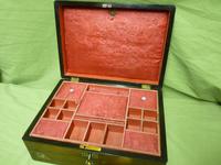 Inlaid Rosewood Jewellery / Work Box - Original Tray c.1840 (15 of 16) Inlaid Rosewood Jewellery / Work Box - Original Tray c.1840 (15 of 16)