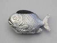 Edwardian Novelty Silver Fish Pin Cushion, Lr110521 (7 of 11) Edwardian Novelty Silver Fish Pin Cushion, Lr110521 (7 of 11)