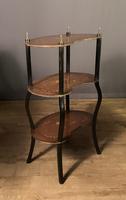 French Inlaid Three Tier Birds-eye Maple Etarge / Whatnot (10 of 11) French Inlaid Three Tier Birds-eye Maple Etarge / Whatnot (10 of 11)