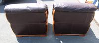 1960's Retro Pair Brown Leather Armchairs (3 of 3) 1960's Retro Pair Brown Leather Armchairs (3 of 3)