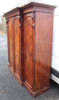 1900s Mahogany 4 Door Breakfront Wardrobe with Slides (5 of 6) 1900s Mahogany 4 Door Breakfront Wardrobe with Slides (5 of 6)