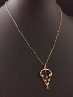 Antique Art Nouveau Turquoise Lavalier Pendant, 9ct Rose Gold, Necklace (8 of 10) Antique Art Nouveau Turquoise Lavalier Pendant, 9ct Rose Gold, Necklace (8 of 10)