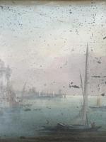 Antique Georgian or Early Victorian Landscape Oil Painting of Boats in Harbour by John Wilson Ewbank 2 of 2 (5 of 10) Antique Georgian or Early Victorian Landscape Oil Painting of Boats in Harbour by John Wilson Ewbank 2 of 2 (5 of 10)