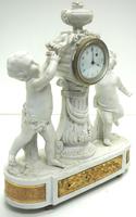 French Empire Figural Mantel Clock – Bisque Porcelain Cherub Verge Mantle Clock c.1800 (13 of 13) French Empire Figural Mantel Clock – Bisque Porcelain Cherub Verge Mantle Clock c.1800 (13 of 13)