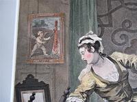 William Hogarth, Pair of Original Prints, Later Hand Colour, Before and After Engraved 1736 (5 of 10) William Hogarth, Pair of Original Prints, Later Hand Colour, Before and After Engraved 1736 (5 of 10)