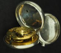 Antique Silver Pair Case Pocket Watch Fusee Verge Escapement Key Wind Enamel Dial M Moore Hillsborough (5 of 10) Antique Silver Pair Case Pocket Watch Fusee Verge Escapement Key Wind Enamel Dial M Moore Hillsborough (5 of 10)