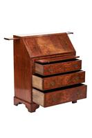 Georgian Revival Burr Walnut Bureau with Slide & Candle Slides c.1920 (3 of 4) Georgian Revival Burr Walnut Bureau with Slide & Candle Slides c.1920 (3 of 4)