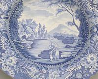 Brameld - Yorkshire Blue & White Pottery Transferware Soup Plate c.1825 (4 of 6) Brameld - Yorkshire Blue & White Pottery Transferware Soup Plate c.1825 (4 of 6)