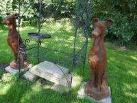 Pair of Large Outdoor Weathered Cast Iron Greyhound Dogs (8 of 9) Pair of Large Outdoor Weathered Cast Iron Greyhound Dogs (8 of 9)