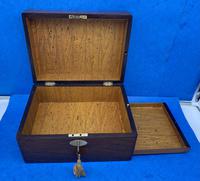 William IV Rosewood Jewellery Box With A Side Drawer (8 of 8) William IV Rosewood Jewellery Box With A Side Drawer (8 of 8)