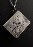 Victorian Silver Stamp Case Pendant (5 of 11) Victorian Silver Stamp Case Pendant (5 of 11)