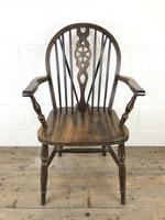 Set of Six 20th Century Wheelback Chairs including Two Carvers (6 of 20) Set of Six 20th Century Wheelback Chairs including Two Carvers (6 of 20)