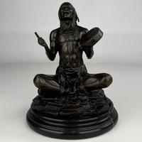Antique 20th Century Native American Bronze Sculpture