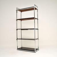 1970's Vintage Rosewood & Chrome Bookcase by Pieff (6 of 9) 1970's Vintage Rosewood & Chrome Bookcase by Pieff (6 of 9)