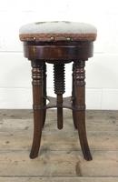Antique Victorian Walnut Piano Stool (6 of 9) Antique Victorian Walnut Piano Stool (6 of 9)