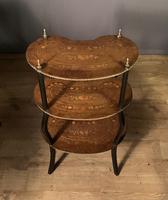 French Inlaid Three Tier Birds-eye Maple Etarge / Whatnot (8 of 11) French Inlaid Three Tier Birds-eye Maple Etarge / Whatnot (8 of 11)