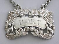 George IV Antique Silver "Singing Foxes" Wine Label 'port' by Charles Rawlings, London, 1827 (5 of 9) George IV Antique Silver "Singing Foxes" Wine Label 'port' by Charles Rawlings, London, 1827 (5 of 9)