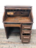 Antique Early 20th Century Oak Roll Top Desk (7 of 13) Antique Early 20th Century Oak Roll Top Desk (7 of 13)
